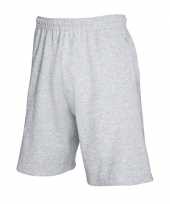 Heren short grijs