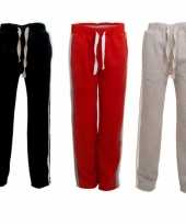 Trainingsbroek bootcamp met contrast streep